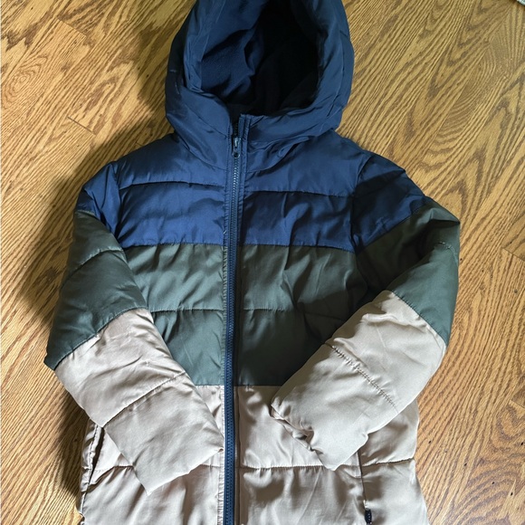 GAP Kids Puffer Jacket - Navy, Olive, and Tan - Picture 1 of 1